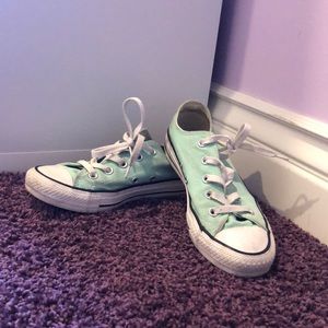 Mint green converse